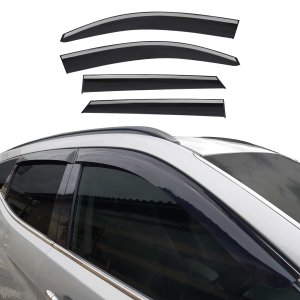 Hyundai Tucson Wind Deflector - Omac - Chrome - Black - '16-'21